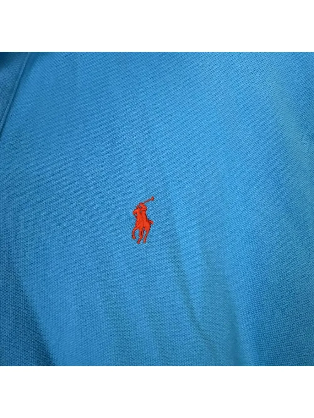 Polo Ralph Lauren Men's Size Medium Blue Cotton Classic Fit Polo Shirt